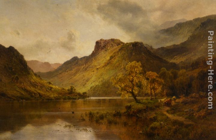 The Gwynant Valley North Wales painting - Alfred Fontville De Breanski The Gwynant Valley North Wales art painting